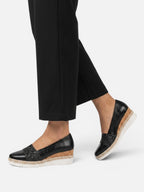 Mocassins Compensés Femme Paillettes