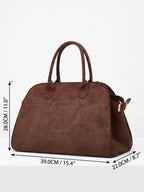 Sac Cabas Suédine Femme Double Anse