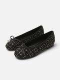 Ballerines Femme en Tweed Noeud