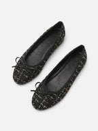 Ballerines Femme en Tweed Noeud