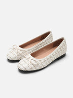 Ballerines Femme en Tweed Noeud