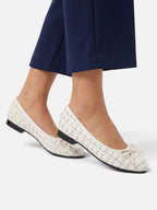 Ballerines Femme en Tweed Noeud