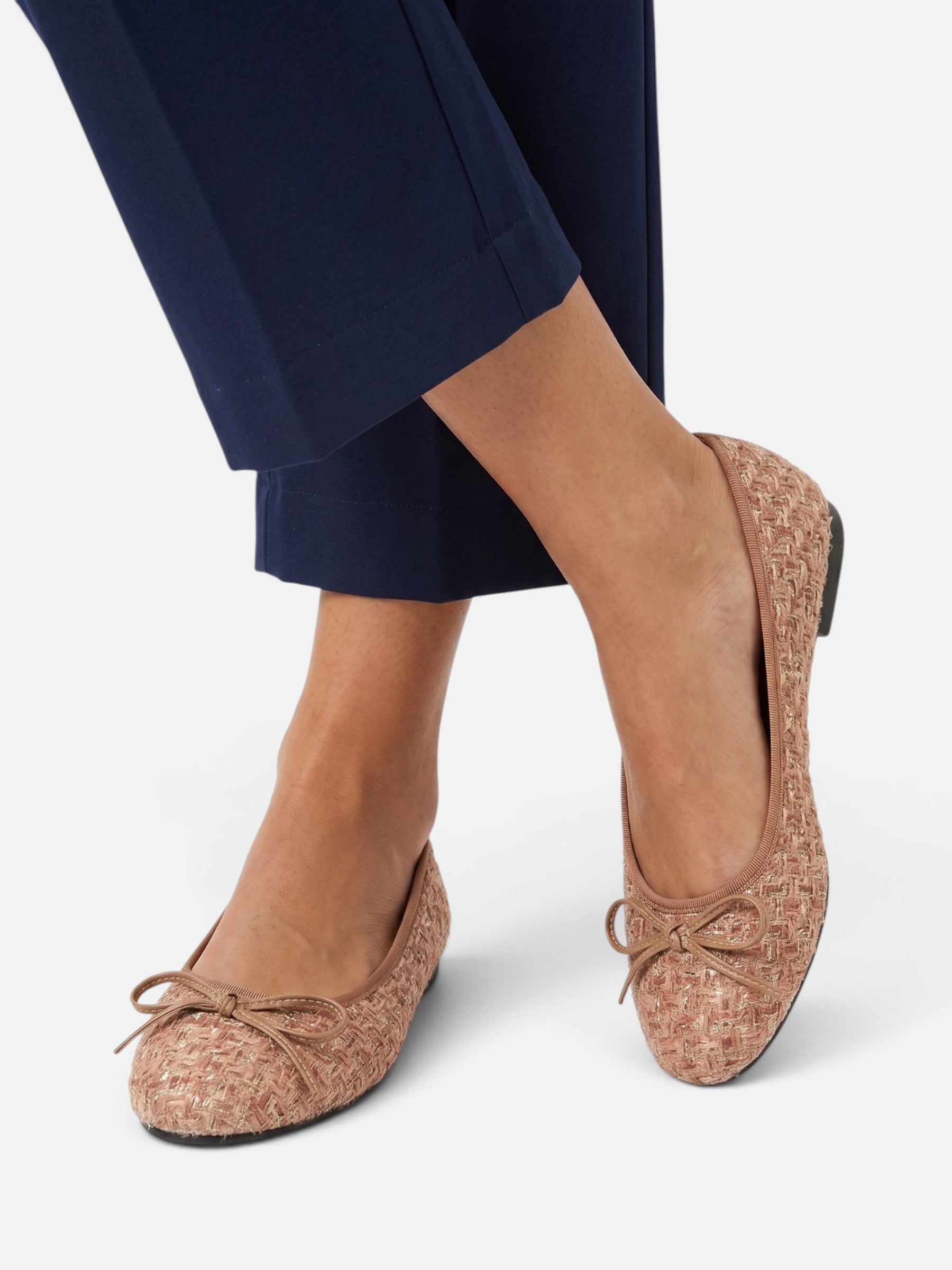 Ballerines Femme en Tweed Noeud