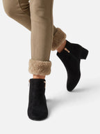 Bottines Femme Détail Métal Zip Latéral