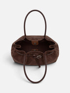 Sac Cabas Femme Suédine Porté Épaule Détail Ceinture à Boucle