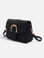 Sac Bandoulière Femme Suédine Détail Boucle