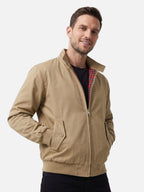 Blouson Harrington Homme Doublure à Carreaux