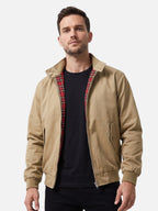 Blouson Harrington Homme Doublure à Carreaux