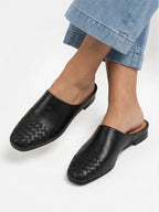 Mules Femme Bout Carré Sans Talon Été