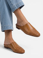 Mules Femme Bout Carré Sans Talon Été
