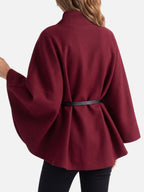Veste Cape Femme Ceinturée