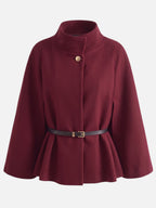 Veste Cape Femme Ceinturée
