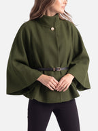 Veste Cape Femme Ceinturée
