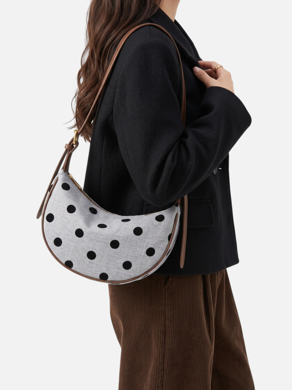Sac Hobo Femme Bandoulière à Pois