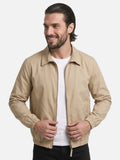 Blouson Homme Col Chemise Zippé