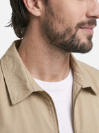 Blouson Homme Col Chemise Zippé