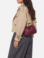 Women’s Woven Chain Strap Shoulder Bag