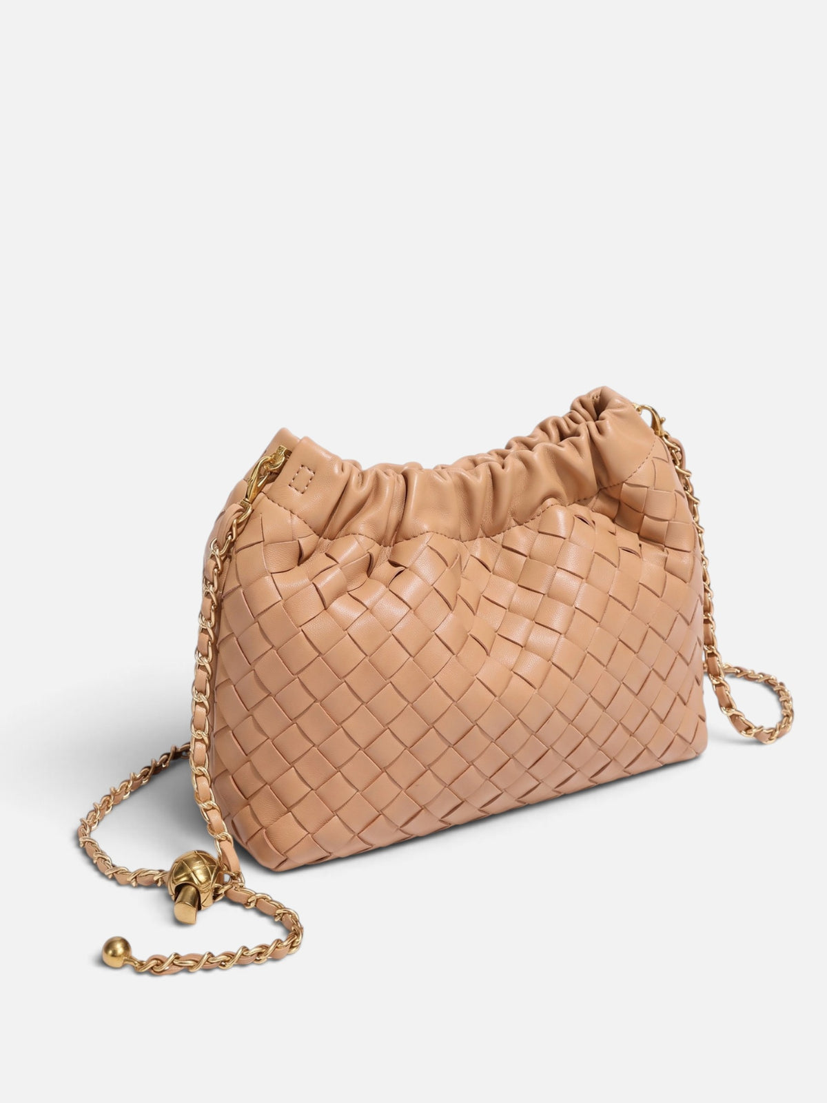 Women’s Woven Chain Strap Shoulder Bag