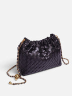 Women’s Woven Chain Strap Shoulder Bag