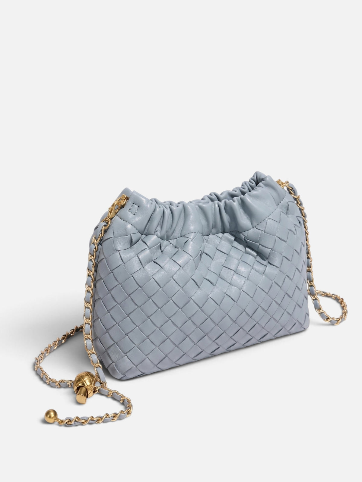 Women’s Woven Chain Strap Shoulder Bag