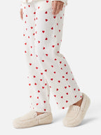 Pyjama Femme Imprimé Coeurs Manches Longues
