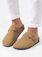 Sabots Homme à Boucle en Daim