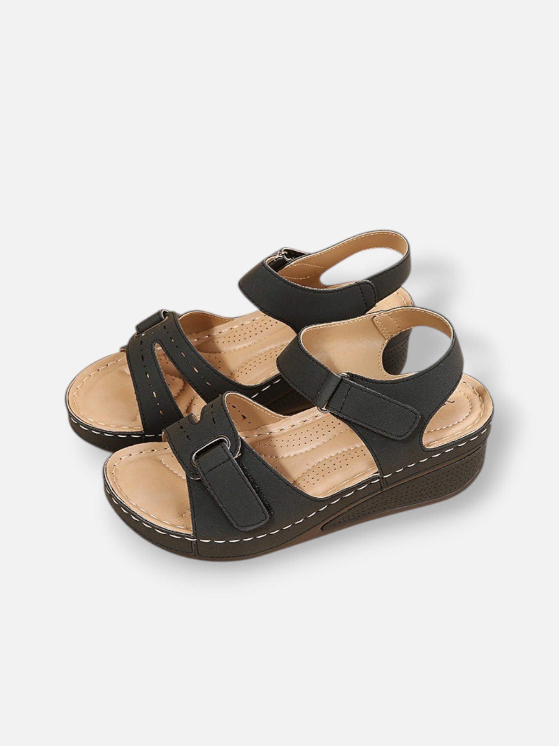 Women's comfortable adjustable wedge sandals for summer