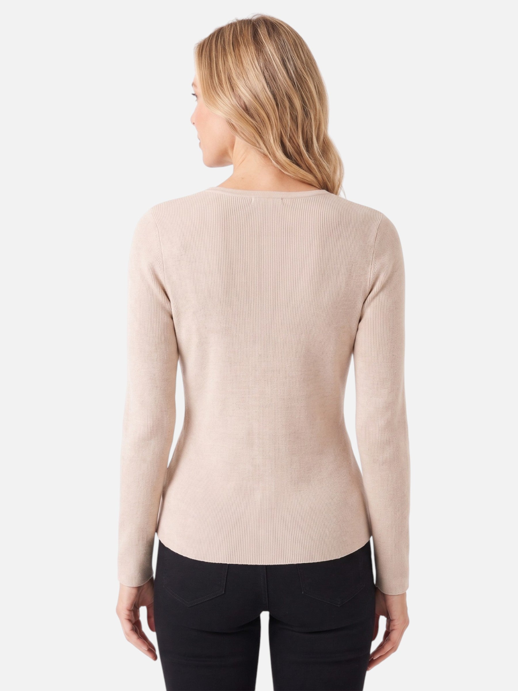 Women's Knit Button Front Long Sleeve Cardigan