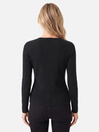 Women's Knit Button Front Long Sleeve Cardigan