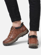 Chaussures de Marche Homme Semelle Épaisse Simili Cuir