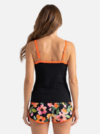 Women's Tummy Control Floral Print Short Tankini