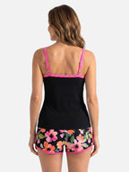 Women's Tummy Control Floral Print Short Tankini