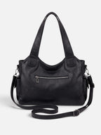 Sac Hobo Femme Simili Cuir Multipoches Porté Épaule Détail Zippé