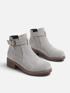 Women's Chunky Sole Buckle Chelsea Boots