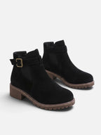 Women's Chunky Sole Buckle Chelsea Boots