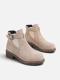 Women's Chunky Sole Buckle Chelsea Boots
