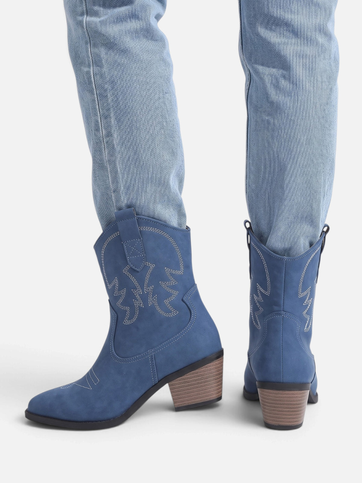Bottines Santiags Femme Brodées