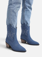 Bottines Santiags Femme Brodées