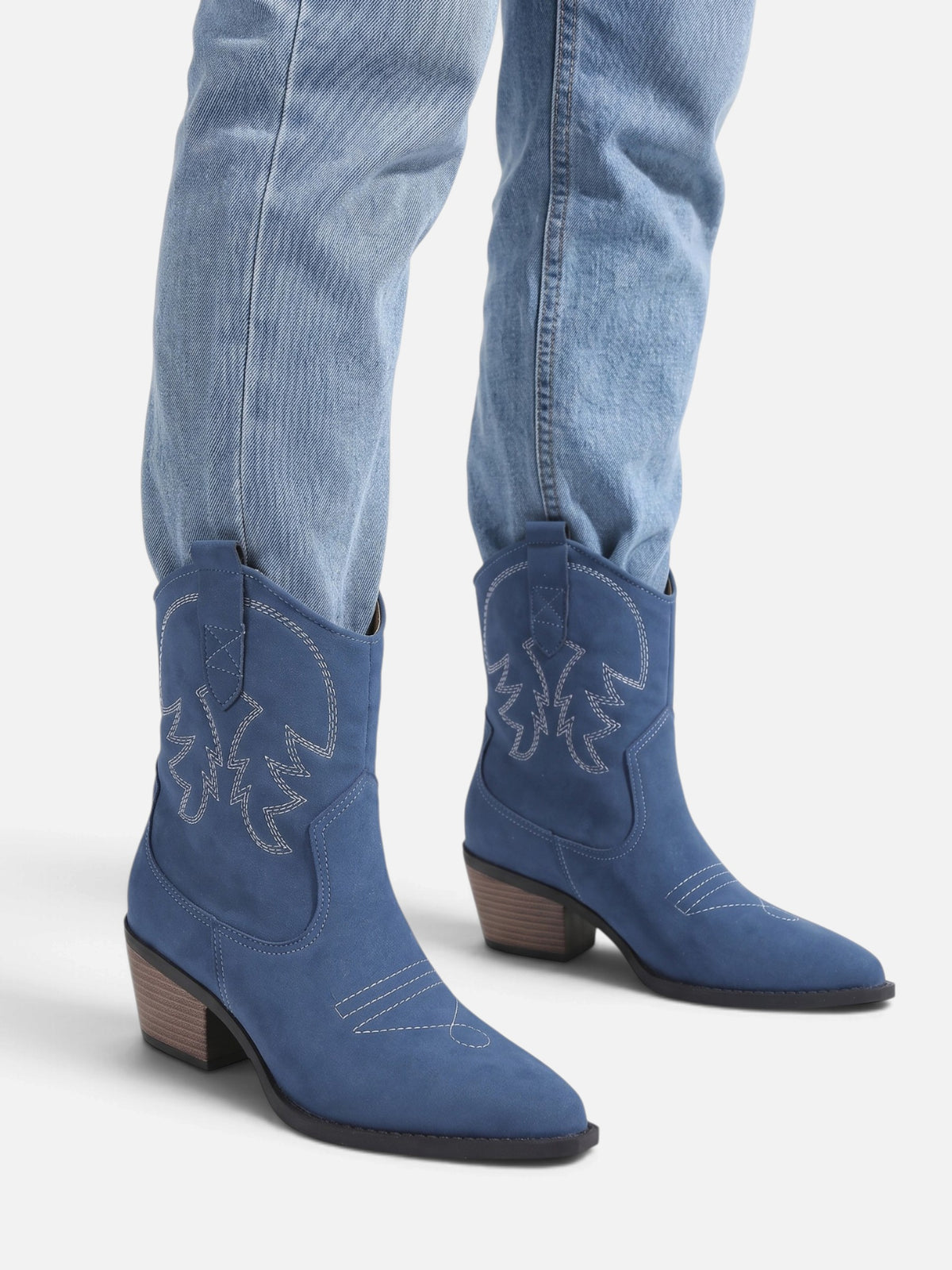 Bottines Santiags Femme Brodées