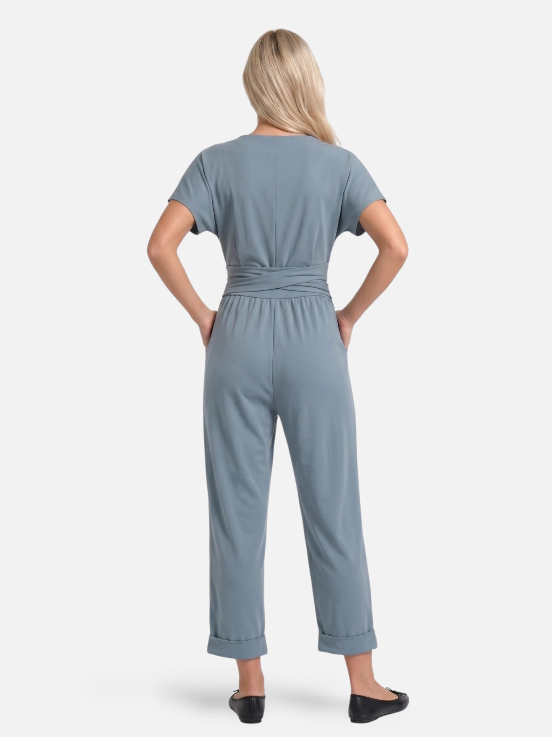Combinaison élégante pour femme à taille croisée
