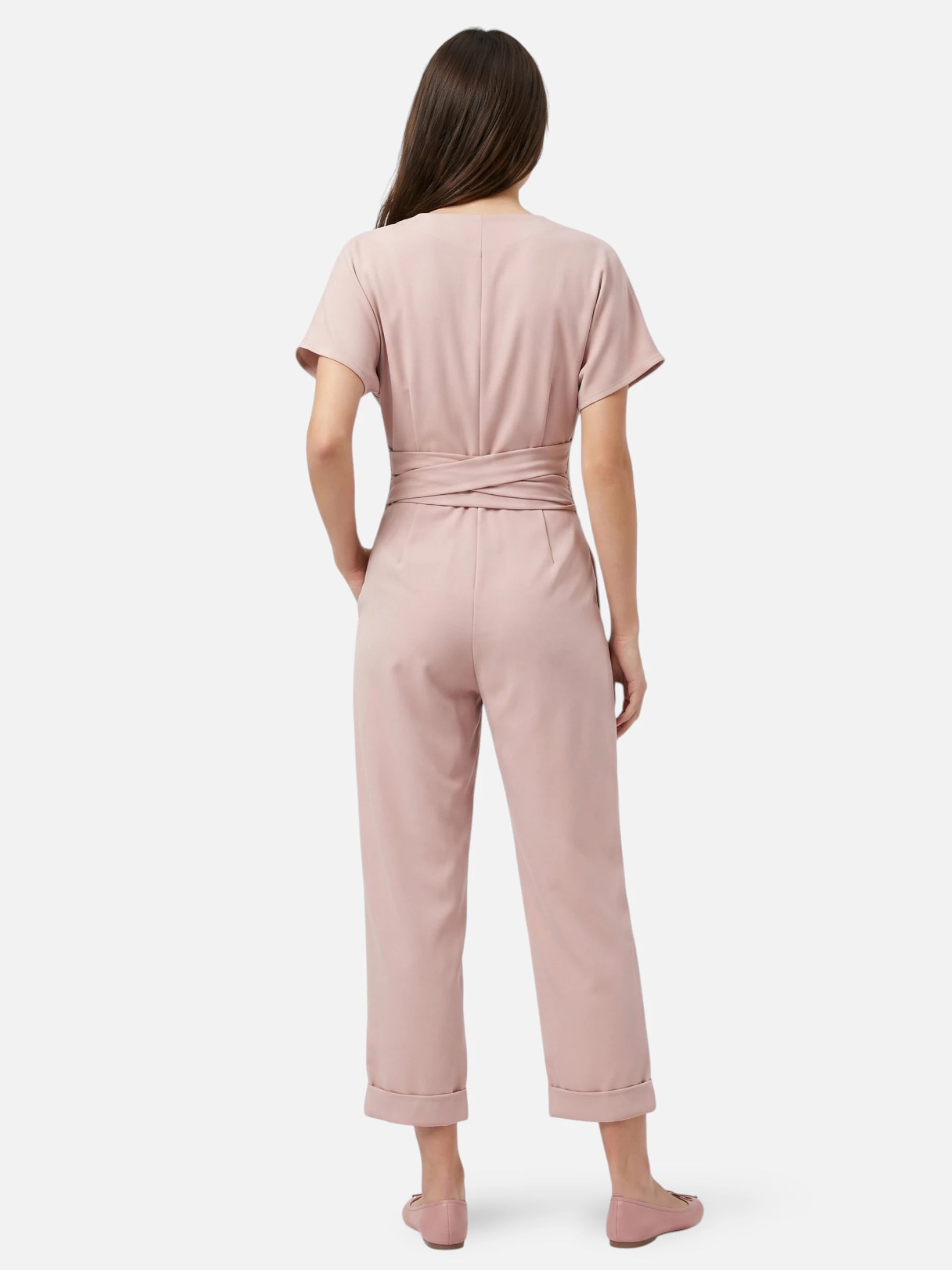 Combinaison élégante pour femme à taille croisée