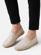 Espadrilles décontractées en toile texturée pour homme