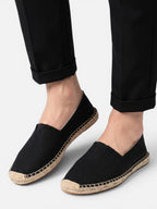 Espadrilles décontractées en toile texturée pour homme