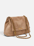 Sac Porté Épaule Femme Suédine Chaîne