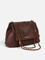 Sac Porté Épaule Femme Suédine Chaîne