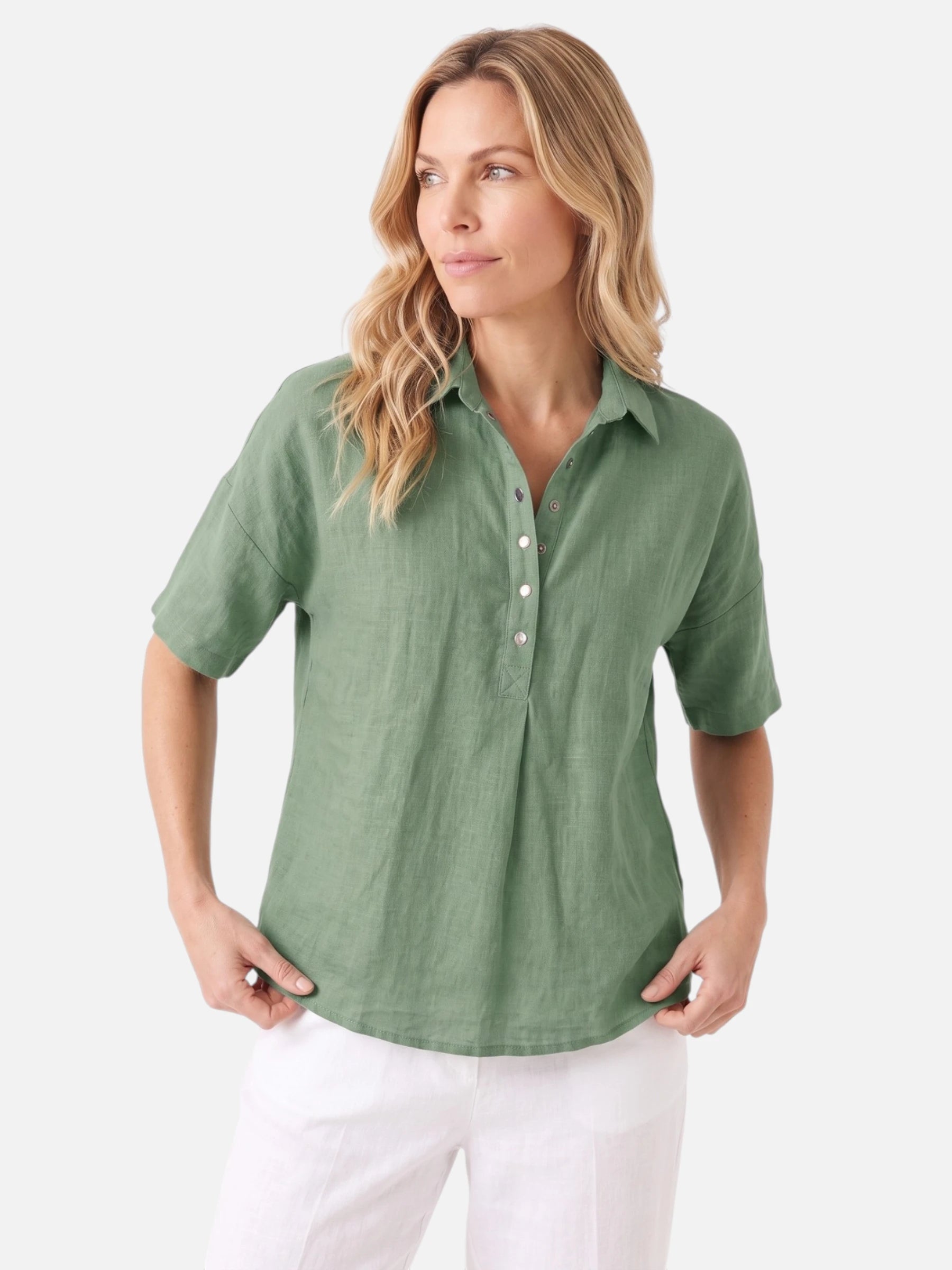Chemise Femme Col Polo Manches Courtes