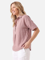 Chemise Femme Col Polo Manches Courtes