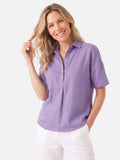 Chemise Femme Col Polo Manches Courtes