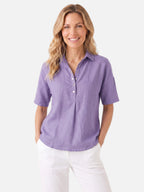 Chemise Femme Col Polo Manches Courtes