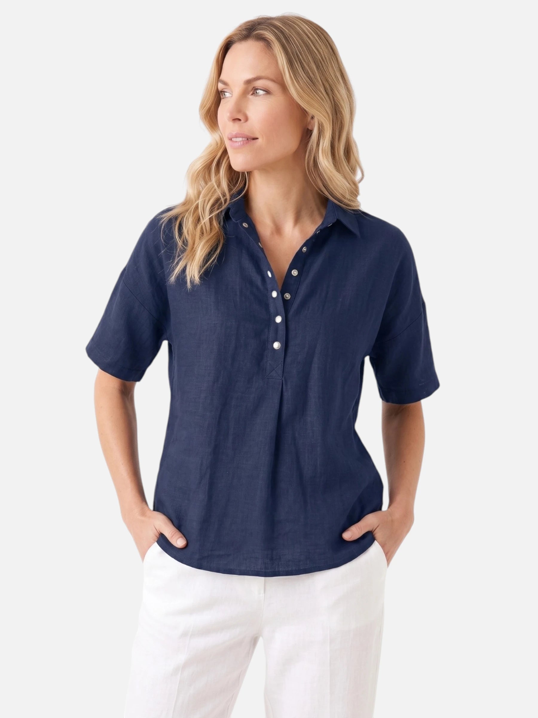 Chemise Femme Col Polo Manches Courtes